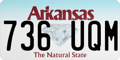 AR license plate 736UQM