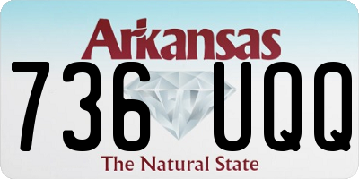 AR license plate 736UQQ