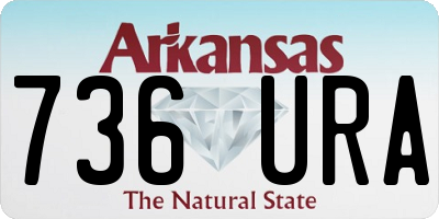 AR license plate 736URA