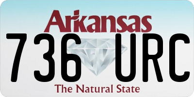AR license plate 736URC
