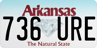 AR license plate 736URE