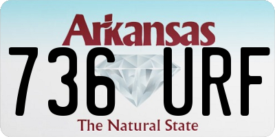 AR license plate 736URF