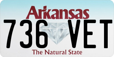 AR license plate 736VET