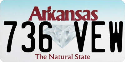 AR license plate 736VEW
