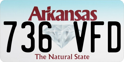 AR license plate 736VFD