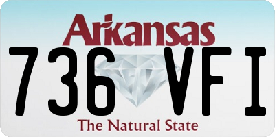 AR license plate 736VFI