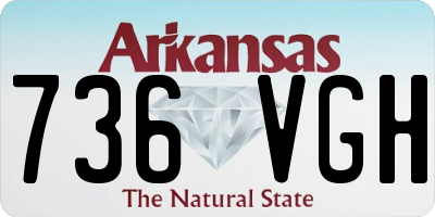 AR license plate 736VGH