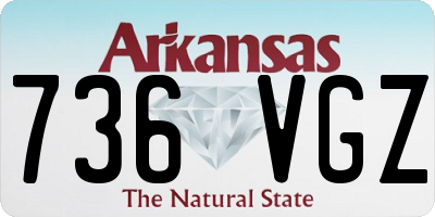 AR license plate 736VGZ