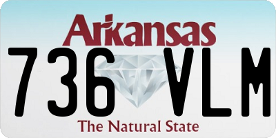 AR license plate 736VLM