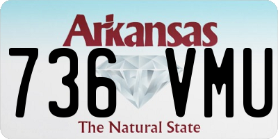 AR license plate 736VMU