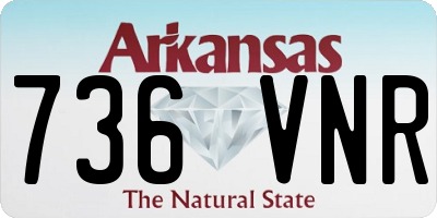 AR license plate 736VNR