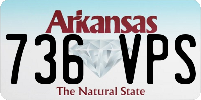 AR license plate 736VPS