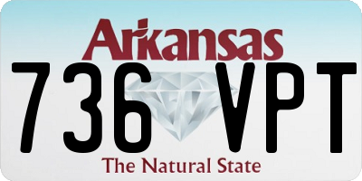 AR license plate 736VPT