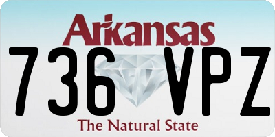 AR license plate 736VPZ
