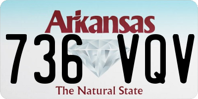 AR license plate 736VQV