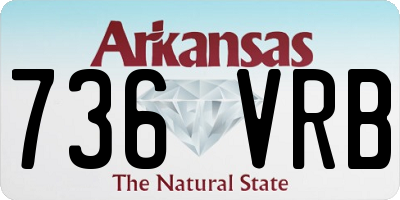 AR license plate 736VRB