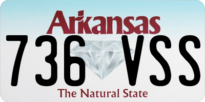 AR license plate 736VSS