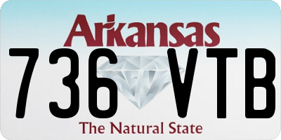 AR license plate 736VTB