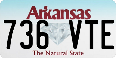 AR license plate 736VTE