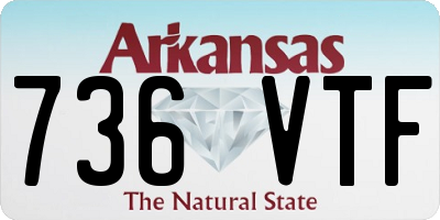 AR license plate 736VTF