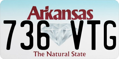 AR license plate 736VTG