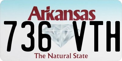 AR license plate 736VTH