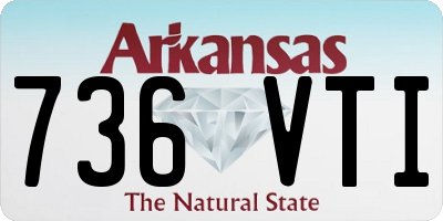 AR license plate 736VTI