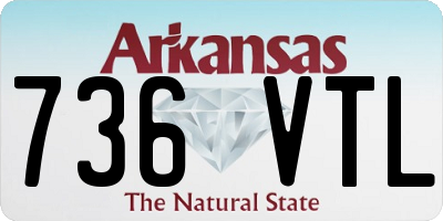AR license plate 736VTL