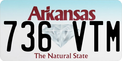 AR license plate 736VTM