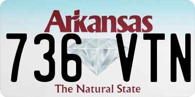 AR license plate 736VTN