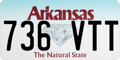 AR license plate 736VTT