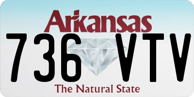 AR license plate 736VTV