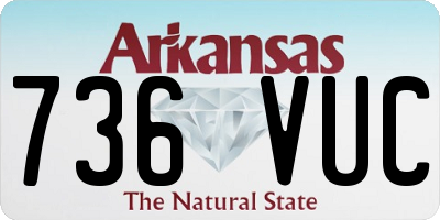 AR license plate 736VUC