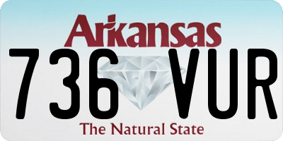 AR license plate 736VUR