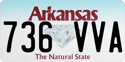 AR license plate 736VVA