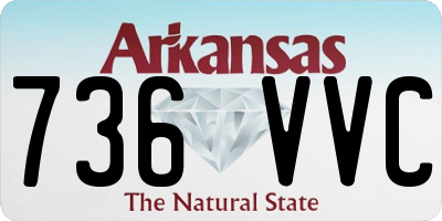 AR license plate 736VVC