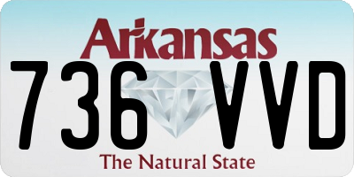 AR license plate 736VVD