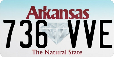 AR license plate 736VVE