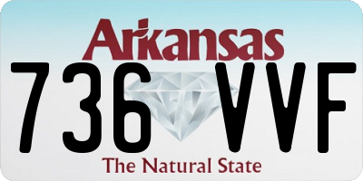 AR license plate 736VVF