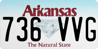 AR license plate 736VVG