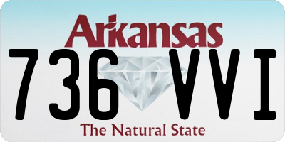 AR license plate 736VVI