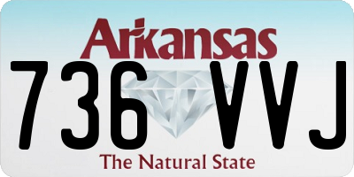 AR license plate 736VVJ