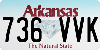 AR license plate 736VVK