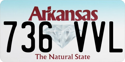 AR license plate 736VVL