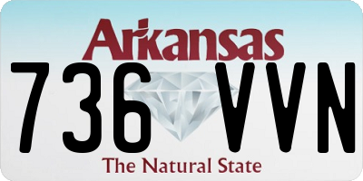 AR license plate 736VVN