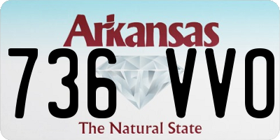 AR license plate 736VVO
