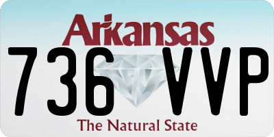 AR license plate 736VVP