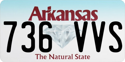 AR license plate 736VVS