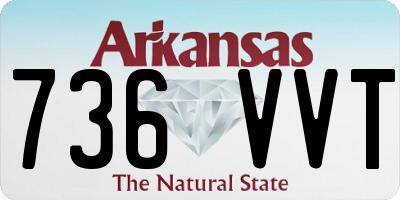 AR license plate 736VVT
