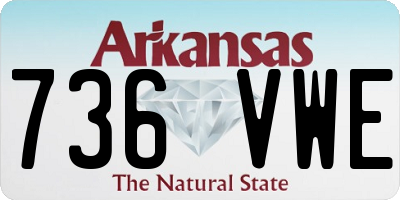 AR license plate 736VWE